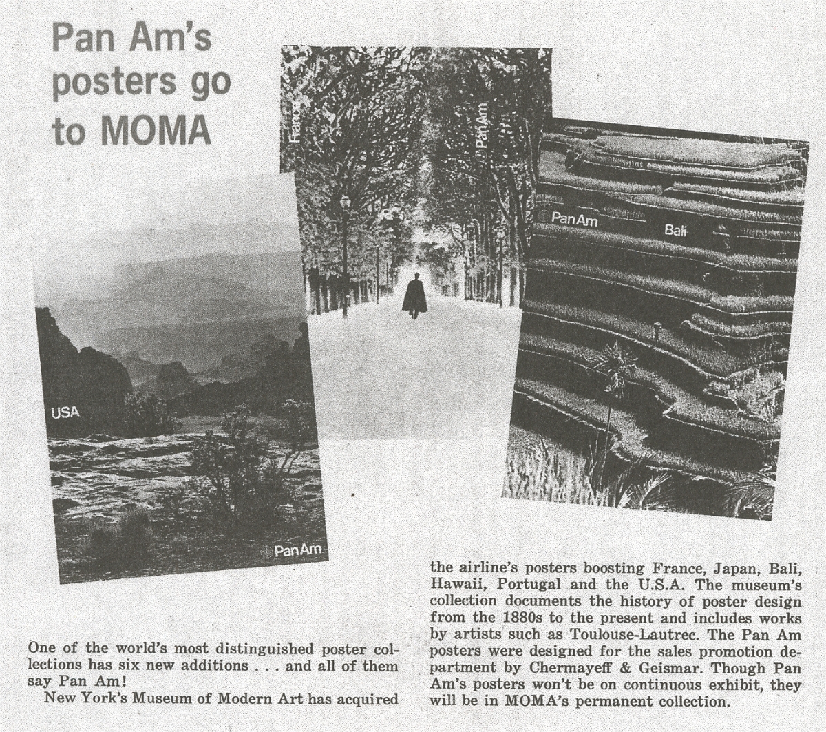 Visuals: Printed Matter from ’70s Pan Am